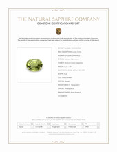 1.09 Ct. Green Sapphire from Madagascar Scan Report