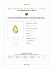 1.34 Ct. Yellow Sapphire from Madagascar Scan Report