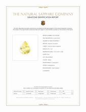 2.37 Ct. Yellow Sapphire from Madagascar Scan Report