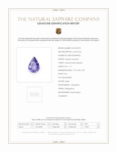1.13 Ct. Purple Sapphire from Madagascar Scan Report
