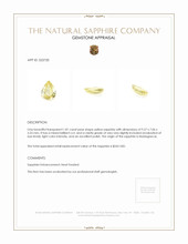 1.81 Ct. Yellow Sapphire from Madagascar Appraisal