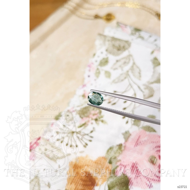 0.97 Ct. Bluish Green Sapphire from Madagascar