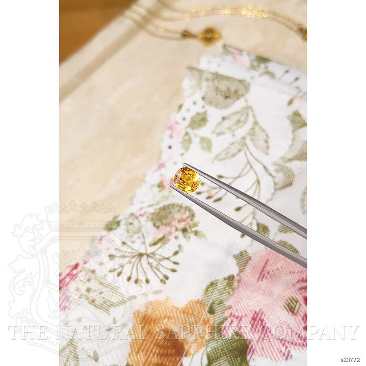 1.41 Ct. Orangish Yellow Sapphire from Madagascar