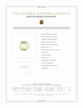 1.30 Ct. Green Sapphire from Madagascar Scan Report