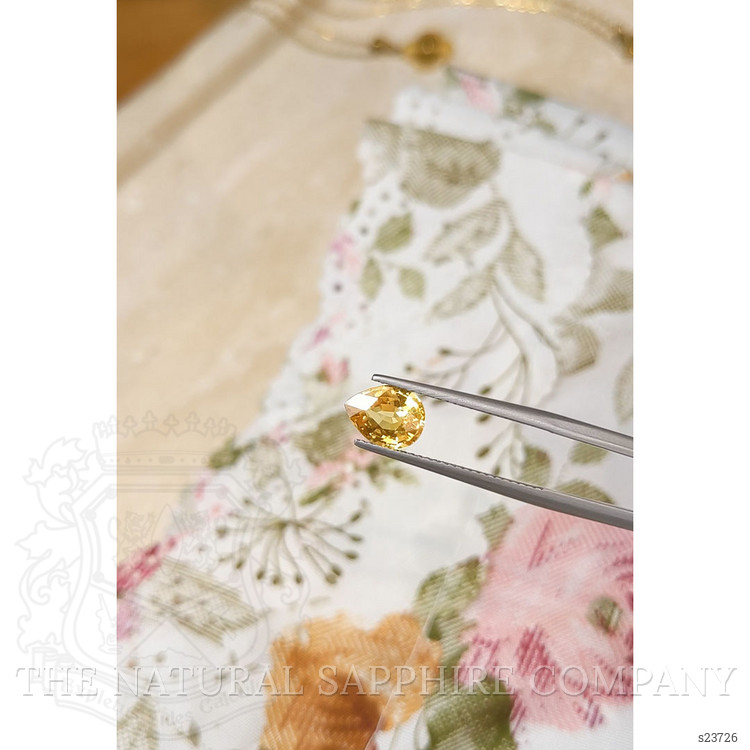 2.02 Ct. Orangish Yellow Sapphire from Madagascar