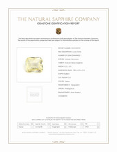 2.01 Ct. Yellow Sapphire from Madagascar Scan Report