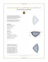 1.23 Ct. Purplish Pink Sapphire from Madagascar 3 D Scan Report