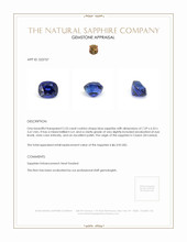 2.53 Ct. Blue Sapphire from Ceylon (Sri Lanka) Appraisal