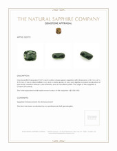 2.07 Ct. Green Sapphire from Ceylon (Sri Lanka) Appraisal