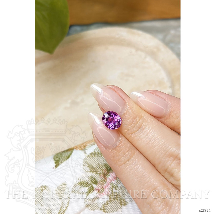 2.55 Ct. Pinkish Purple Sapphire from Ceylon (Sri Lanka)