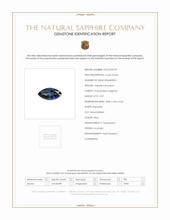 0.97 Ct. Blue Sapphire from Australia Scan Report