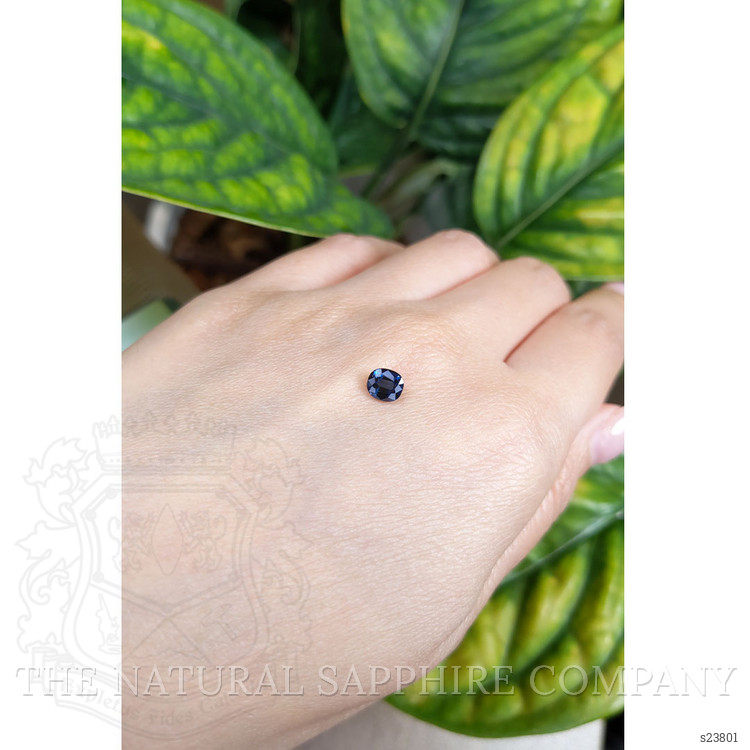 0.91 Ct. Greenish Blue Sapphire from Ceylon (Sri Lanka)