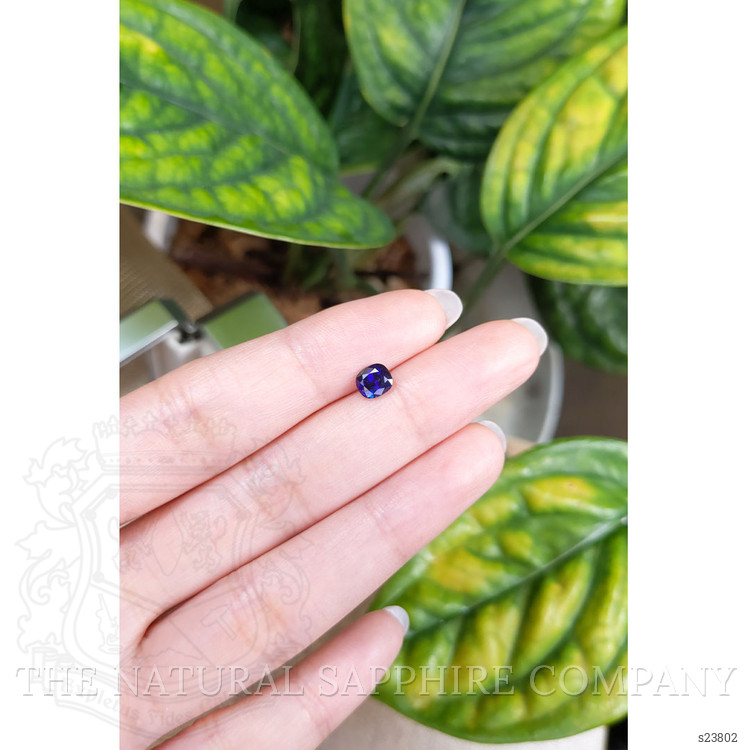 0.87 Ct. Blue Sapphire from Ceylon (Sri Lanka)