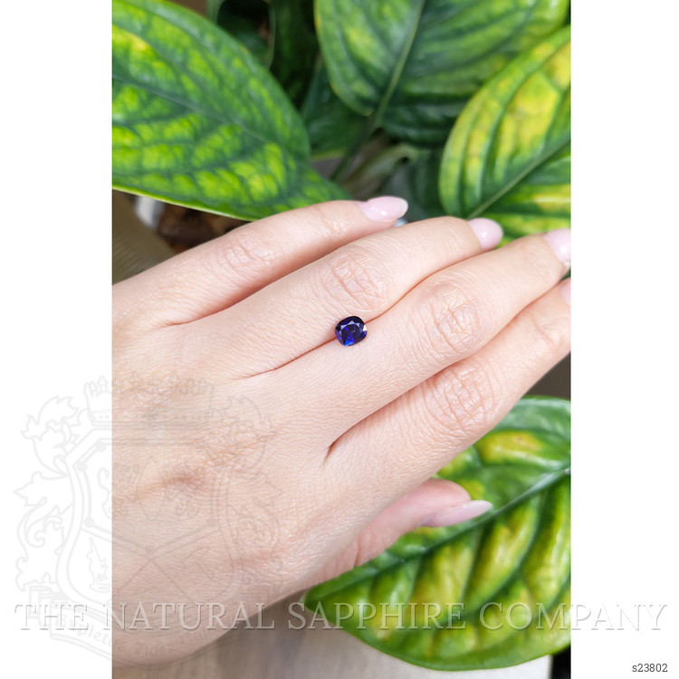 0.87 Ct. Blue Sapphire from Ceylon (Sri Lanka)