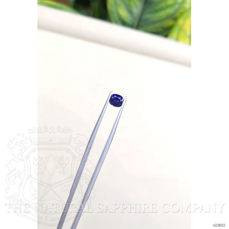 0.87 Ct. Blue Sapphire from Ceylon (Sri Lanka)
