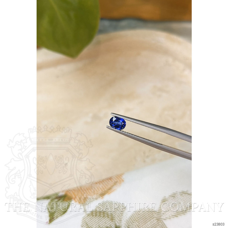 0.83 Ct. Blue Sapphire from Ceylon (Sri Lanka)