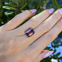 7.18 Ct. Reddish Pink Sapphire from East Africa Life Style