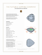 1.06 Ct. Sapphire from Madagascar 3 D Scan Report