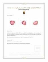 2.04 Ct. Padparadscha Sapphire from Madagascar Appraisal