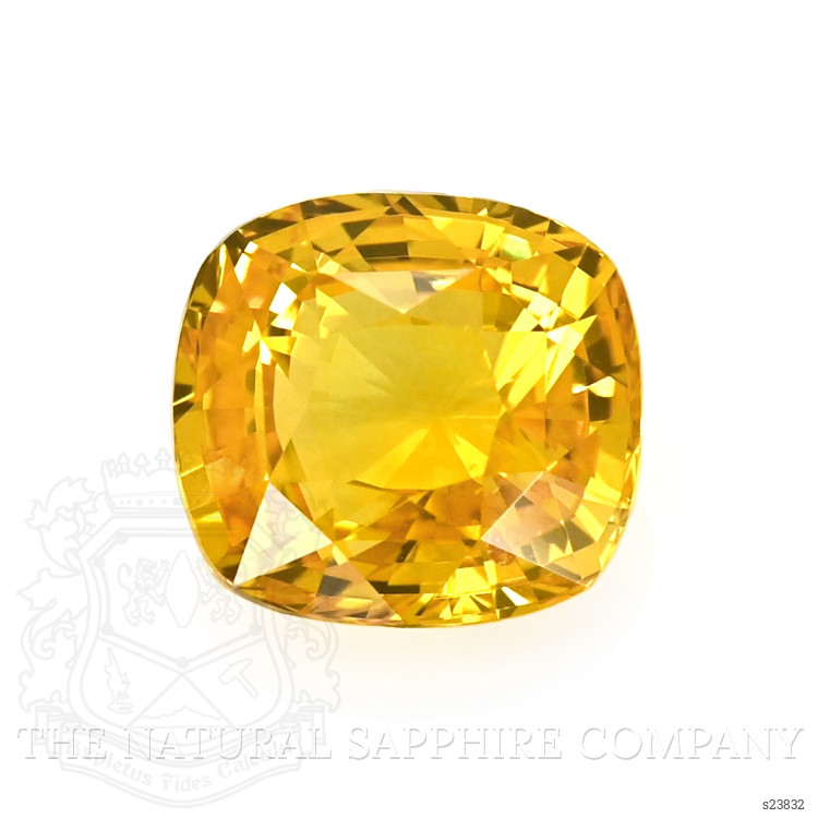 2.60 Ct. Orangish Yellow Sapphire from Ceylon (Sri Lanka)