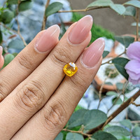 2.60 Ct. Orangish Yellow Sapphire from Ceylon (Sri Lanka) Life Style