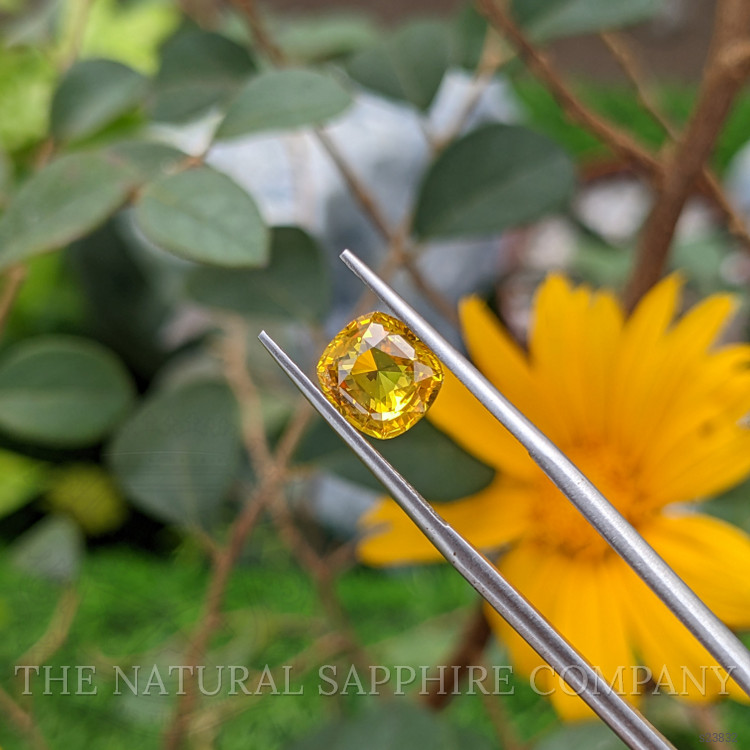 2.60 Ct. Orangish Yellow Sapphire from Ceylon (Sri Lanka)