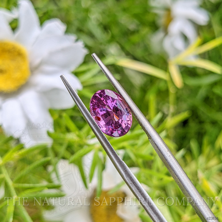 2.10 Ct. Pinkish Purple Sapphire from Ceylon (Sri Lanka)