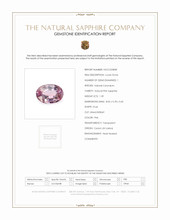 1.39 Ct. Pink Sapphire from Ceylon (Sri Lanka) Scan Report