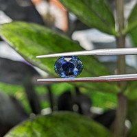 1.79 Ct. Greenish Blue Sapphire from Madagascar Life Style