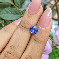1.41 Ct. Blue Sapphire from Madagascar Life Style
