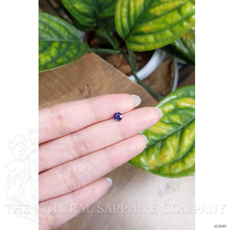 0.71 Ct. Blue Sapphire from Ceylon (Sri Lanka)