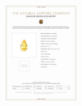 1.07 Ct. Yellow Sapphire from Ceylon (Sri Lanka) Scan Report