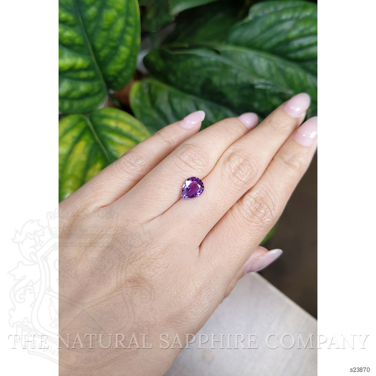 2.03 Ct. Purple Sapphire from Ceylon (Sri Lanka)