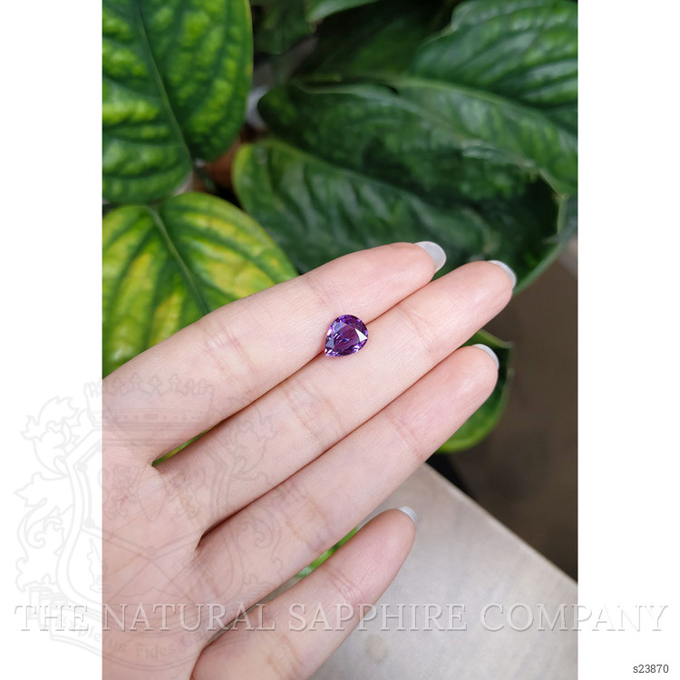 2.03 Ct. Purple Sapphire from Ceylon (Sri Lanka)