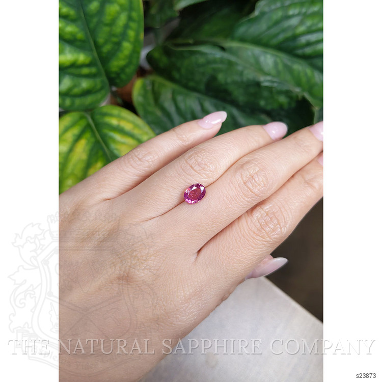 1.85 Ct. Reddish Pink Sapphire from Ceylon (Sri Lanka)