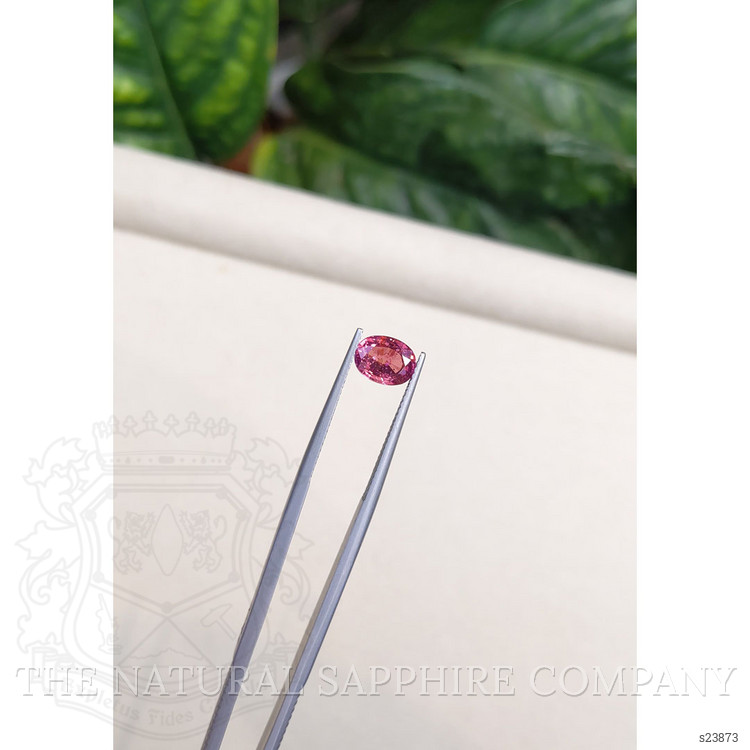 1.85 Ct. Reddish Pink Sapphire from Ceylon (Sri Lanka)