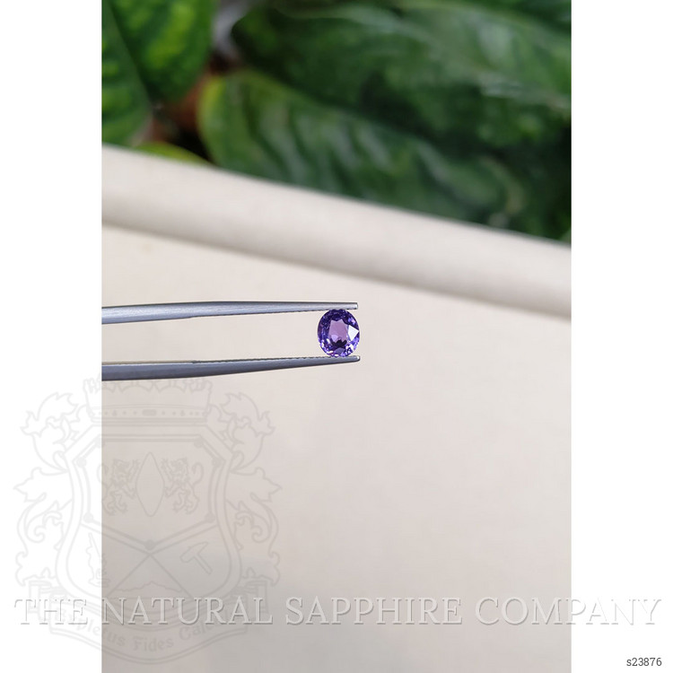 0.81 Ct. Purple Sapphire from Ceylon (Sri Lanka)