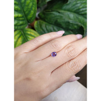 0.81 Ct. Purple Sapphire from Ceylon (Sri Lanka) Life Style