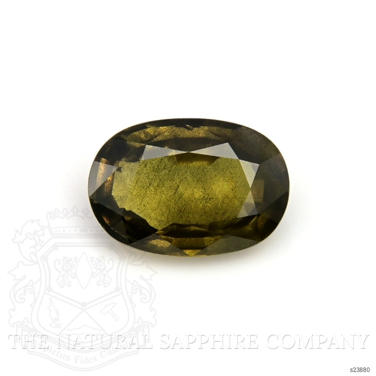 4.98 Ct. Yellowish Green Sapphire from Ceylon (Sri Lanka)