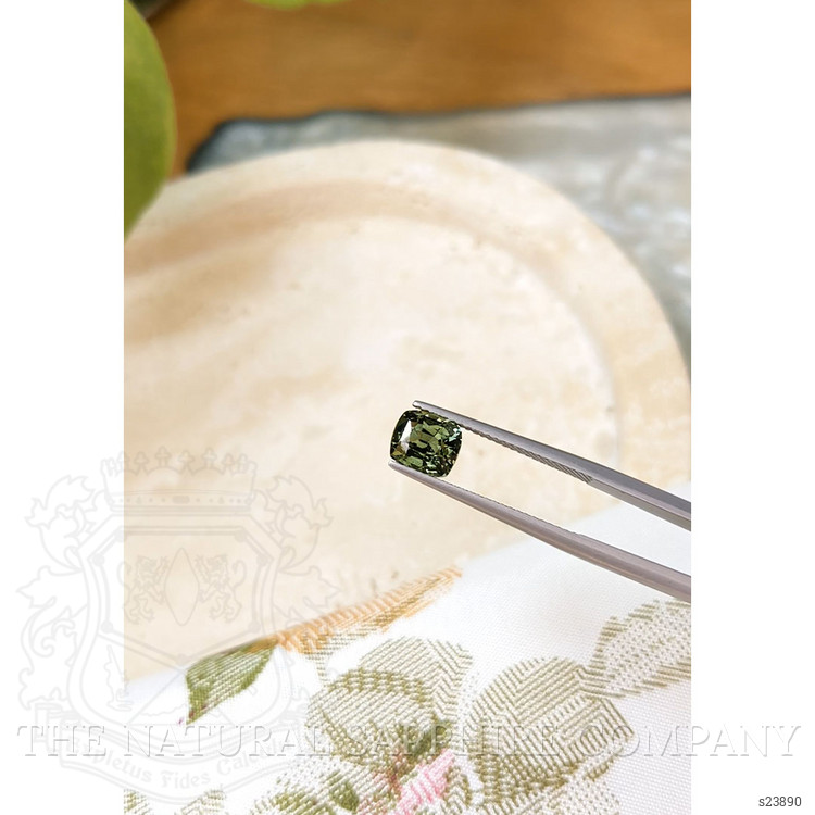 2.18 Ct. Green Sapphire from Ceylon (Sri Lanka)