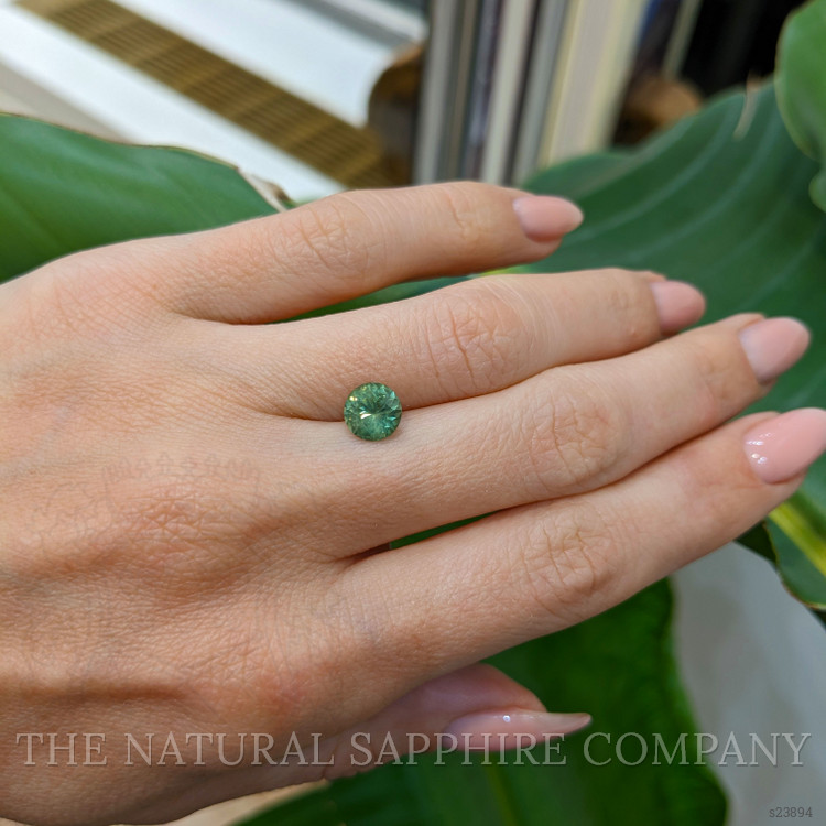 1.45 Ct. Bluish Green Sapphire from Montana