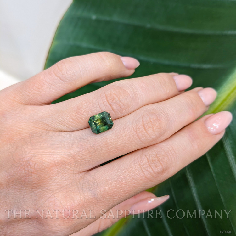 3.69 Ct. Green Sapphire from Montana