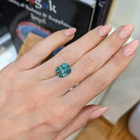4.64 Ct. Bluish Green Sapphire from Montana Life Style