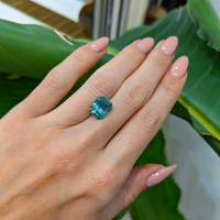 4.64 Ct. Bluish Green Sapphire from Montana Life Style