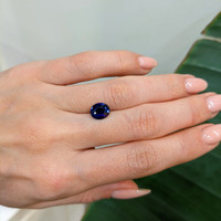 2.03 Ct. Blue Sapphire from Ceylon (Sri Lanka) Life Style