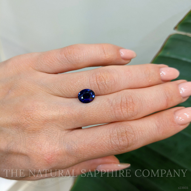 2.03 Ct. Blue Sapphire from Ceylon (Sri Lanka)