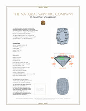 1.05 Ct. Sapphire from Ceylon (Sri Lanka) 3 D Scan Report