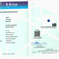 4.14 Ct. Blue Sapphire from Ceylon (Sri Lanka) Scan Report