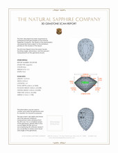 5.21 Ct. Blue Sapphire from Ceylon (Sri Lanka) 3 D Scan Report