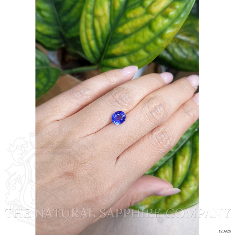 1.72 Ct. Blue Sapphire from Ceylon (Sri Lanka)